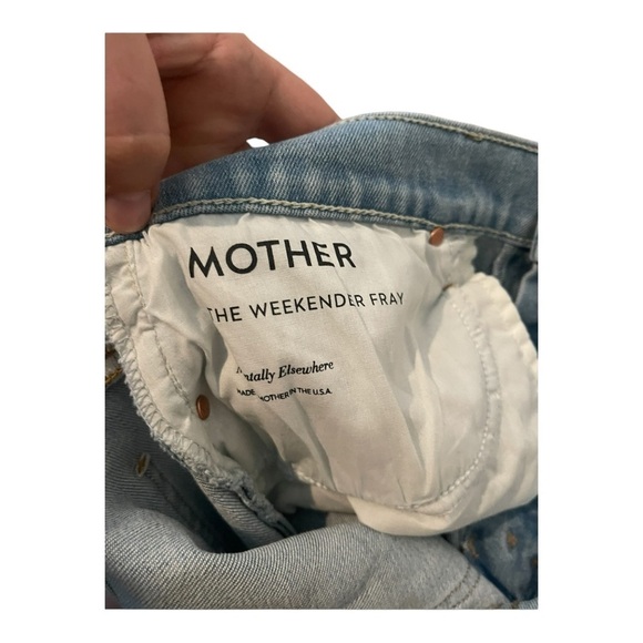 MOTHER SUPERIOR Denim The Weekender Fray Flare Jean Size 33 Mentally Elsewhere - Picture 15 of 16